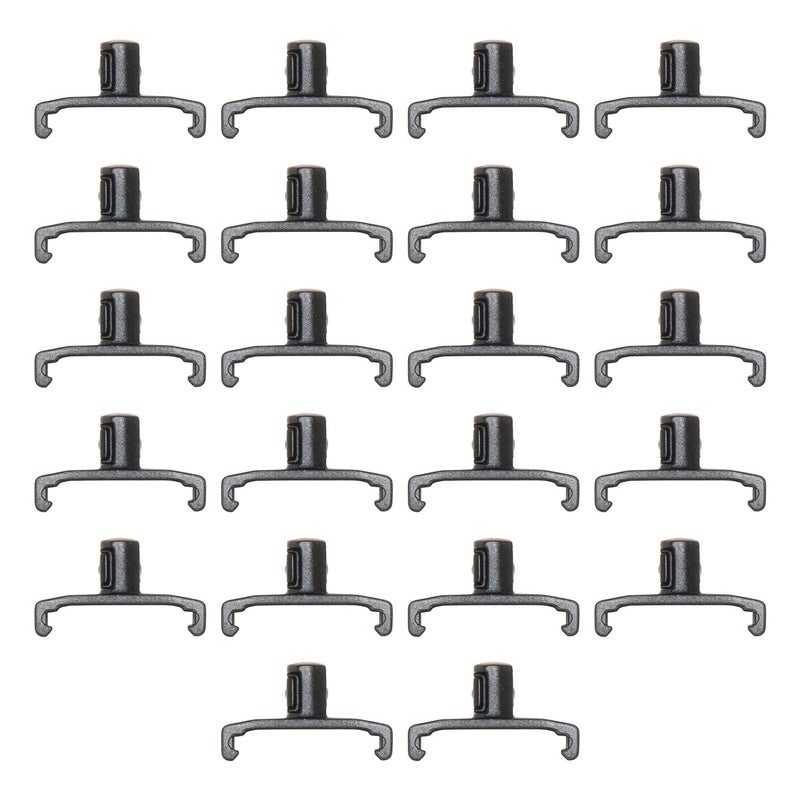 Ernst Manufacturing ERNST 8440-أسود مشابك قابس دوارة 1/4 بوصة دُورا-برو، 22-عبوة، أسود - Image 1